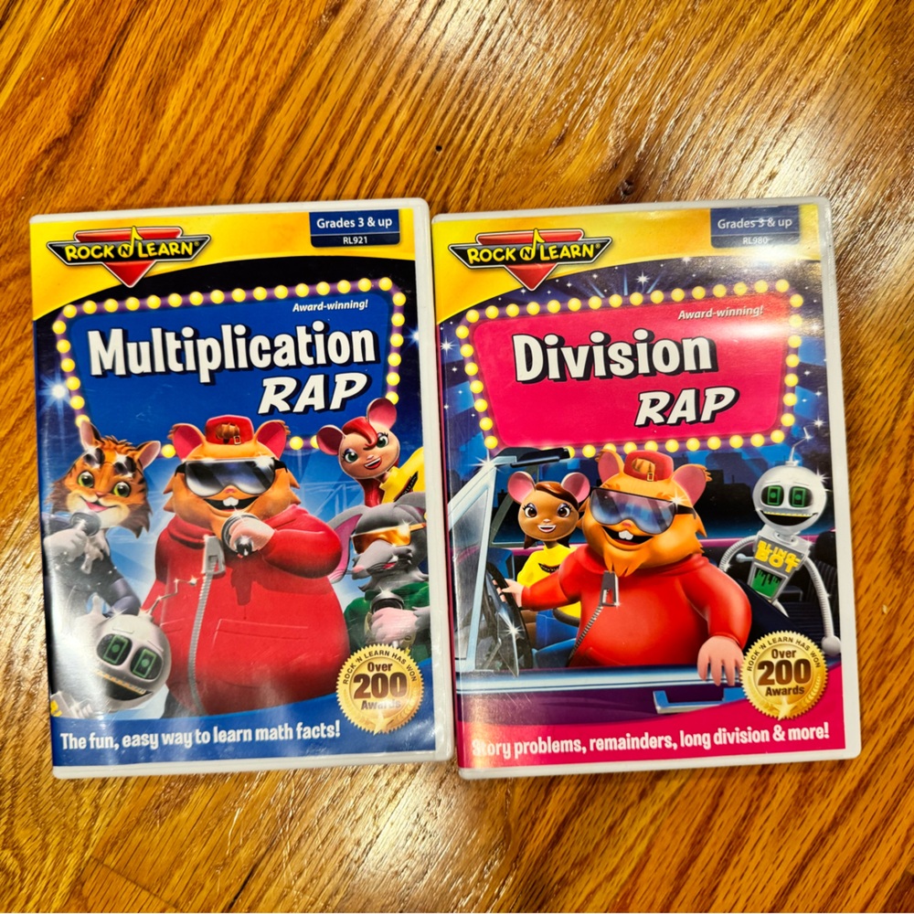 Multiplication and Division Rap DVDs